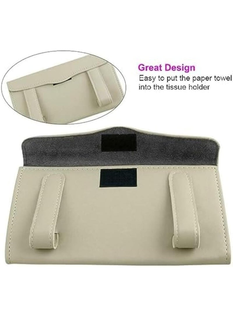 CAZADORA Premium Car Visor Tissue Holder & Hanging Paper Towel Dispenser - Ultimate Vehicle Interior Organizer and Stylish Accessory for Cars, SUVs, and Trucks - Secure Clip-On Design for Sun Visor or Seat Back - Eliminates Clutter, Ensures Safe Driving, and Keeps Tissues & Masks Within Easy Reach - Durable Plastic Construction in Elegant Beige Color - Fun and Unique Monkey Design Tissue Box Cover for a Creative Car Decoration - Essential Multi-Use Auto Accessory for Road Trips, Daily Commutes, and Family Vehicles - Quick & Effortless One-Hand Access to Napkins While Driving - Premium Quality Vehicle Interior Upgrade - A Must-Have for a Tidy, Refined, and Personalized Driving Environment - Say Goodbye to Loose Tissue Boxes and Hello to CAZADORA's Functional & Decorative Solution – The Perfect Gift for Any Saudi Driver. - Image 3